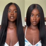 Yaki Straight U/V Part Wigs Human Hair Wigs Natural Scalp Look 180% - Image 11