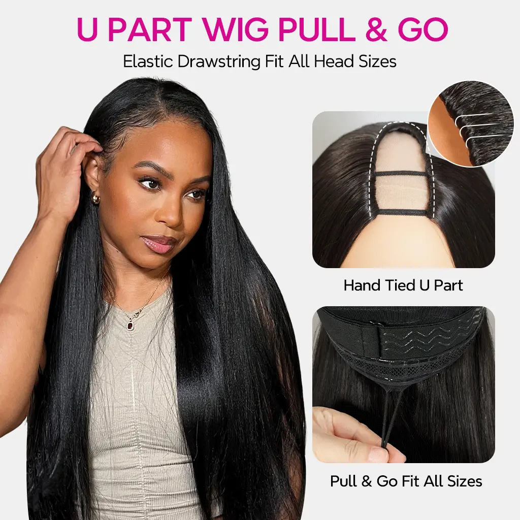 Tinashe hair yaki straight u part wig 2