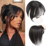 Tinashe Hair Toupee for Women Real Human Hair 360° 3D Cover Human Hair Topper with Bangs