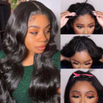 Body Wave U/V Part Human Hair Wig Pull & Go Beginner Friendly Half Wig For Black Women 200% Density - Image 11