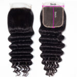 5×5 Lace Closure Loose Deep Wave 100% Human Hair