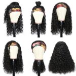 Human Hair Headband Wig Water Wave 180% Human Hair Half Wigs - Image 4