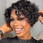 Pixie Cut Water Wave Short Bob Wig Bouncy Curly Glueless 13×4 Lace Front Wigs - Image 6