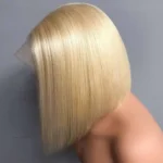 Ash Blonde Bob 6×5 13×6 HD Lace Frontal Short Human Hair Wig Pre Plucked & Bleached - Image 3