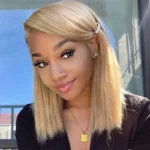 Ash Blonde Bob 6×5 13×6 HD Lace Frontal Short Human Hair Wig Pre Plucked & Bleached - Image 2