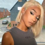 Ash Blonde Bob 6×5 13×6 HD Lace Frontal Short Human Hair Wig Pre Plucked & Bleached - Image 5