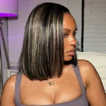 Balayage Highlight Color Straight Bob Wig 6×5 Wear Go Glueless 100% Human Hair Wig 180% Density - Image 6