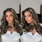 Blonde Highlight Loose Body Wave Glueless 6×5 Closure Pre-Cut Lace Wig Balayage Color 200% Density