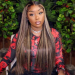 Balayage Highlight Straight Hair 6×5 Glueless 13×4 HD Lace Full Frontal Wig 100% Human Hair - Image 6
