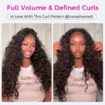 Beach Curly Wear Go Half Wig 100% Human Hair With Elastic Drawstring Seamless Flip Over Wig - Image 10