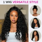 Real HD Lace Beach Curly 8×6 Glueless Natural Wavy Wave Human Hair Wig Vacation Style - Image 7