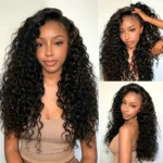 Real HD Lace Beach Curly 8×6 Glueless Natural Wavy Wave Human Hair Wig Vacation Style