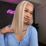 Blonde Highlight Color Bob Human Hair 6×5 13×6 HD Lace Glueless Wig P16/613 Pre Bleached & Plucked - Image 5
