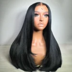 Double Drawn Blunt Cut Straight Human Hair Glueless 6×5 HD Lace Closure Wig Pre Everything Wear Go - Image 14