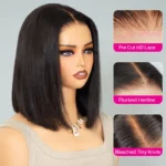 2 for $115.9 | Wear Go Straight Bob 6×5 Lace Glueles Wig + Trendy Short Cut Curly Side Part Glueless Wig - Image 8
