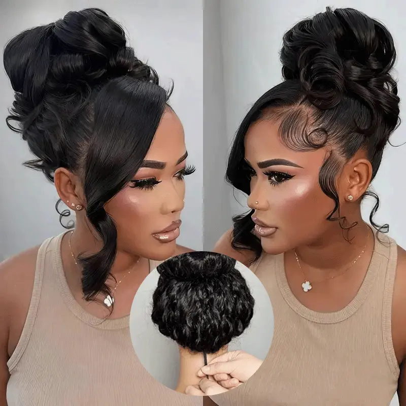 Drawstring MyOwn Hairline 360 Lace Body Wave Glueless Wig 100% Human Hair Pre Everything Drawstring MyOwn Hairline 360 Lace Body Wave Glueless Wig 100% Human Hair Pre Everything - Image 1