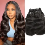 12A Body Wave Double Drawn Raw Virgin Human Hair Weaves 3 Bundles Top Quality