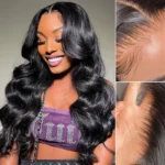 13×4 Full Frontal 13×6 HD Lace Brazilian Body Wave Invisible Lace Human Hair Glueless Wigs Bleached Knots