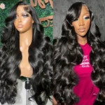 Long inches Body Wave 6×5 13×4 HD Lace Frontal Pre Plucked Human Hair Wigs 26-36 Inches 200% Density