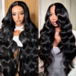 Long inches Body Wave 6×5 13×4 HD Lace Frontal Pre Plucked Human Hair Wigs 26-36 Inches 200% Density - Image 4