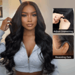 Pull Go Glueless Loose Body Wave 6×5 13×6 HD Lace Drawstring Human Hair Wig Pre Bleached Knots
