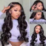 Flash Deal Loose Body Wave 6×5 13×6 HD Lace Drawstring Pull Go Glueless Human Hair Wig - Image 6