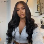 Pull Go Glueless Loose Body Wave 6×5 13×6 HD Lace Drawstring Human Hair Wig Pre Bleached Knots - Image 2