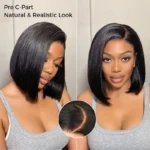 Sleek Bone Straight Bob 6×5 HD Lace Wig Double Drawn Quality Middle/C Part Raw Vietnamese Hair - Image 6