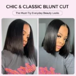 Sleek Bone Straight Bob 6×5 HD Lace Wig Double Drawn Quality Middle/C Part Raw Vietnamese Hair - Image 3