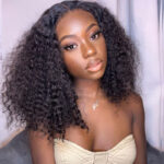 Natural Curly Glueless Wig Short Bouncy Deep Curly HD Lace Wig Pre Bleached & Plucked 180% Density - Image 11