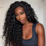 Bouncy Deep Wave V Part Human Hair Wig With Drawstring Super Natural Protective Style - Image 2