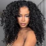Bouncy Deep Wave V Part Human Hair Wig With Drawstring Super Natural Protective Style - Image 6