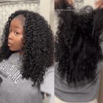 Bouncy Deep Wave 3 IN 1 Half Wig Glueless Install 100% Human Hair Adjustable Drawstring - Image 3