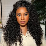 Glueless Bouncy Water Wave 6×5 13×4 HD Lace Frontal Wig Pre Plucked Curly Human Hair