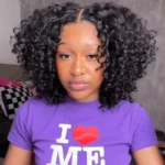 Bouncy Water Short Curly Human Hair Glueless 6×5 Lace Closure Wig Pre Plucked & Bleached Knots - Image 9