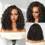 Short Bouncy Water Wave Wear Go Glueless 6×5 HD Lace Wig 100% Human Hair Casual Finger Curls - Image 6