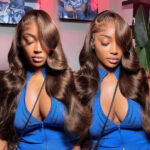Brown 4# Color 13×4 Body Wave HD Lace Frontal Wig Straight Colored Human Hair Wigs - Image 7