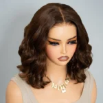 Short Loose Body Wave 6×5 HD Lace Glueless Wig Reddish Brown/99J Burgundy/Brown Color 100% Human Hair - Image 5