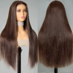 Brown 4# Color 13×4 Body Wave HD Lace Frontal Wig Straight Colored Human Hair Wigs - Image 13