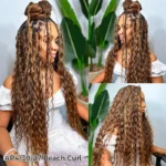 Brown Highlight Bulk Human Hair for Braiding Beach Curly/Body Wave #P4/30/27 Wet and Wavy Hair Extension - Image 2