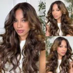 Ombre Brown Highlight Human Hair Pull Go Drawsting 6×5 Lace Glueless Wig With Blonde Color - Image 5