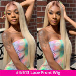 Ombre Blonde Color 4/613 Wig With Brown Roots Straight/Body Wave 13×4 HD Lace Human Hair Wigs - Image 11