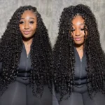 Burmese Curly Bulk Human Hair Extensions for Boho Knotless Braiding No Weft 1/2/3 Bundle Natural Black - Image 8