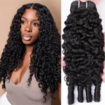 Burmese Curly Hair Weave 3/4 Bundles Raw Human Hair Quality with Spiral Curly Ends - Image 8