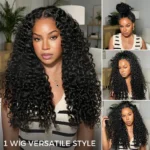 Flash Deal Burmese Curly Human Hair Glueless Wig with Spiral Curl Ends 6×5 13×6 HD Lace Pre Plucked & Bleached - Image 7