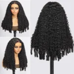 Flash Deal Burmese Curly Human Hair Glueless Wig with Spiral Curl Ends 6×5 13×6 HD Lace Pre Plucked & Bleached - Image 5