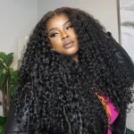 Flash Deal Burmese Curly Human Hair Glueless Wig with Spiral Curl Ends 6×5 13×6 HD Lace Pre Plucked & Bleached - Image 2
