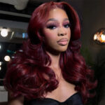 Brown/Dark Burgundy Color Pre Styled Butterfly Layered Cut Loose Body Wave 6×5 Glueless Closure Wig - Image 7