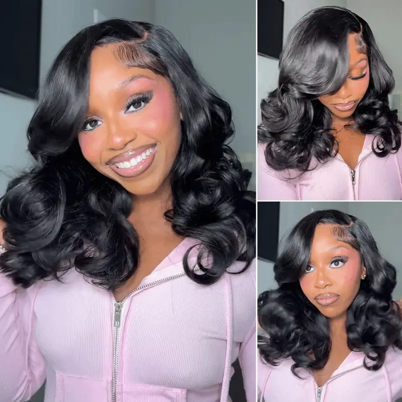 Loose Body Wave Layer Cut C-Side Part Human Hair Wig With Baby Hair Pull Go Glueless Loose Body Wave Layer Cut C-Side Part Human Hair Wig With Baby Hair Pull Go Glueless - Image 1