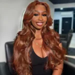 Copper Brown Straight/Body Wave Human Hair Wig 6×5 Pre Everything HD Lace Drawstring Wig